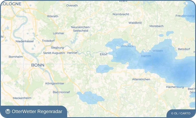 Wetter-Widget-Vorschau mit Vorhersagedaten für Irlenborn