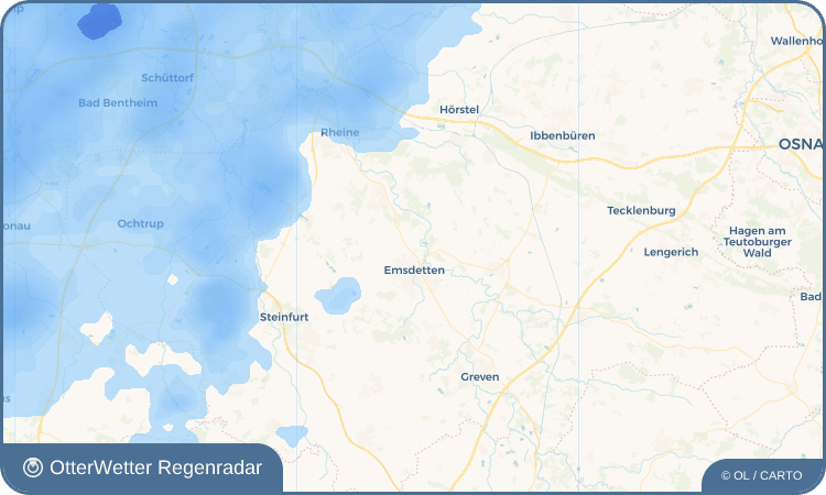 OtterWetter Regenradar-Widget Isendorf-Beckwermert