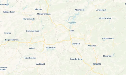 Regenradar Vorschaubild - Aktuelle Niederschläge in Iseringhausen und Umgebung
