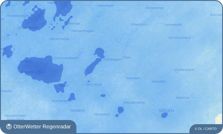 Widget-Vorschau für Iseringhausen Wetter-Widget-Vorschau mit Vorhersagedaten für Iseringhausen