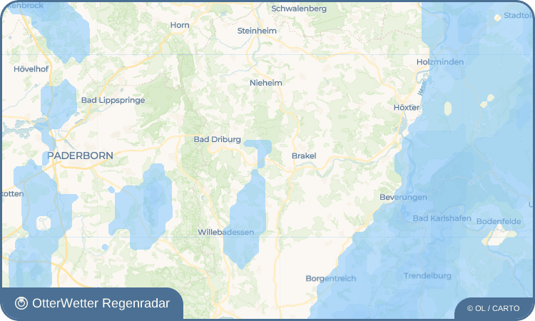 OtterWetter Regenradar-Widget Istrup