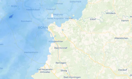 Regenradar Ittenbach: aktuelle Niederschläge in Ittenbach und Umgebung, Stand 26. Oktober 2026 um 21:10 Uhr