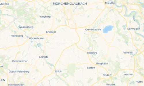 Regenradar Vorschaubild - Aktuelle Niederschläge in Jackerath und Umgebung