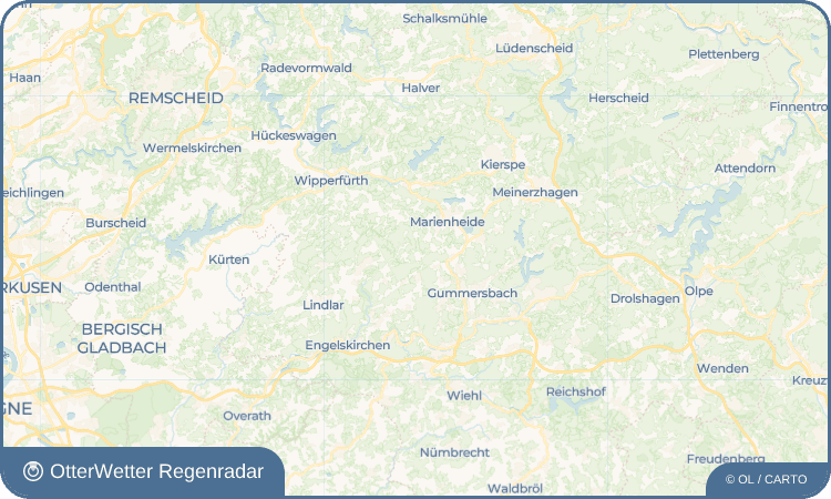 OtterWetter Regenradar-Widget Jedinghagen