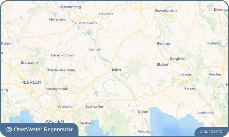 OtterWetter Regenradar-Widget Jülich