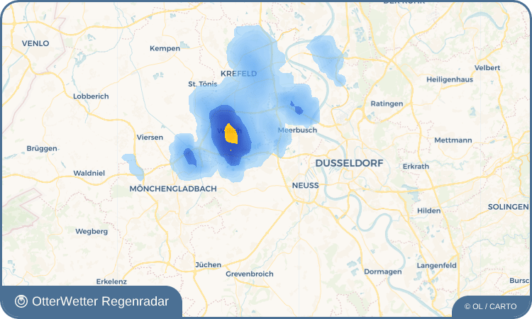 OtterWetter Regenradar-Widget Kaarst