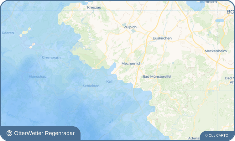 OtterWetter Regenradar-Widget Kalenberg
