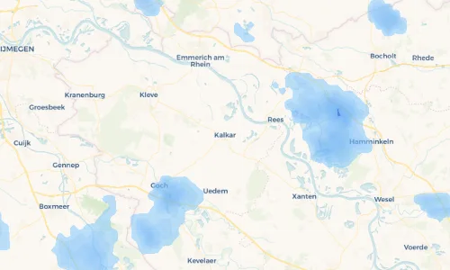 Regenradar Vorschaubild - Aktuelle Niederschläge in Kalkar und Umgebung