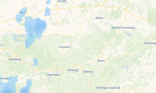 Regenradar Vorschaubild - Aktuelle Niederschläge in Kallenhardt-Heide und Umgebung