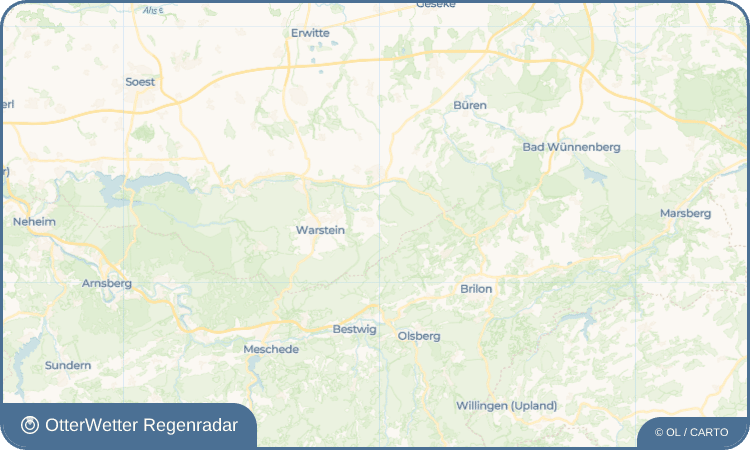 OtterWetter Regenradar-Widget Kallenhardt-Heide