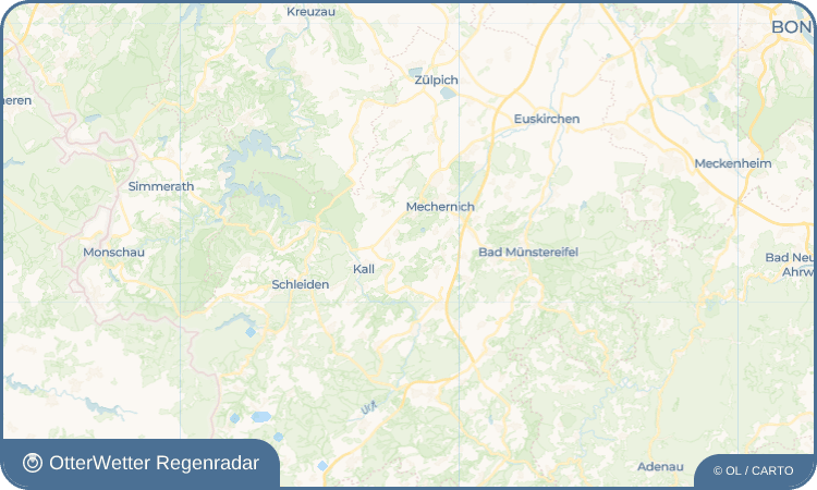 OtterWetter Regenradar-Widget Kallmuth