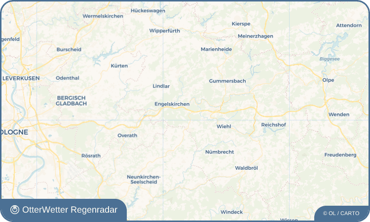 OtterWetter Regenradar-Widget Kaltenbach
