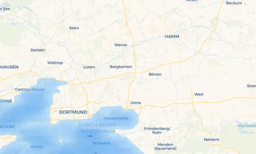 Regenradar Vorschaubild - Aktuelle Niederschläge in Kamen und Umgebung