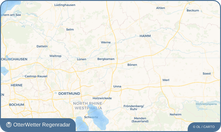OtterWetter Regenradar-Widget Kamen
