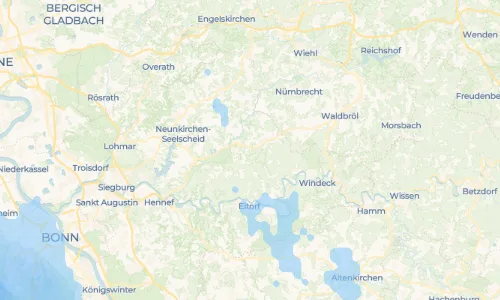 Regenradar Kammerich: aktuelle Niederschläge in Kammerich und Umgebung, Stand 17. Oktober 2026 um 18:45 Uhr
