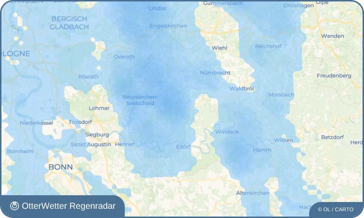 Widget-Vorschau für Kammerich Wetter-Widget-Vorschau mit Vorhersagedaten für Kammerich