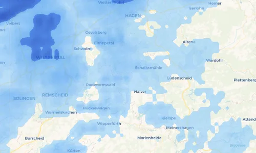 Regenradar Vorschaubild - Aktuelle Niederschläge in Kamscheid und Umgebung