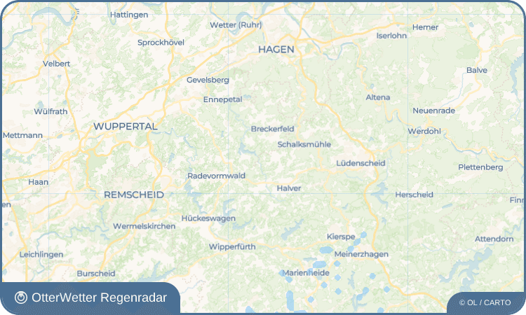 OtterWetter Regenradar-Widget Kamscheid