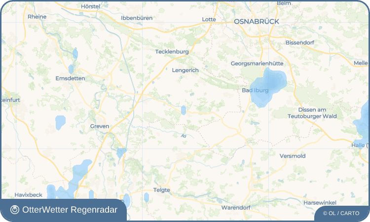 OtterWetter Regenradar-Widget Kattenvenne