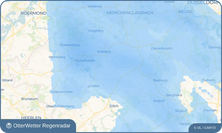 Wetter-Widget-Vorschau mit Vorhersagedaten für Katzem