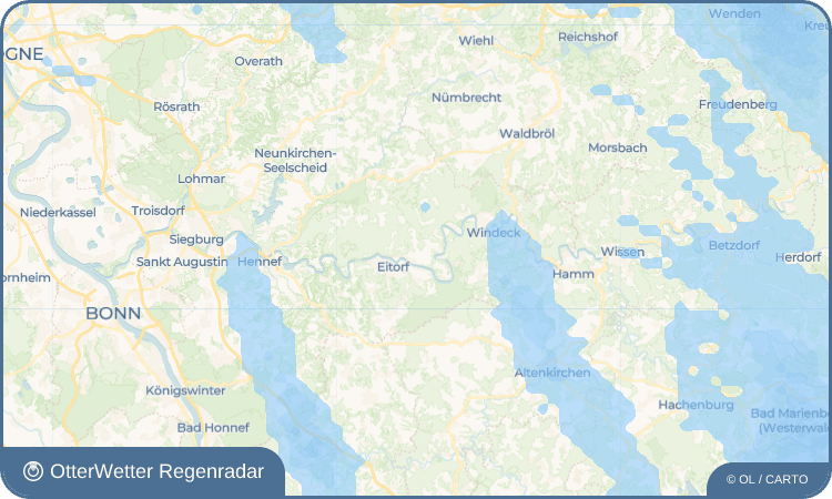 OtterWetter Regenradar-Widget Kehlenbach