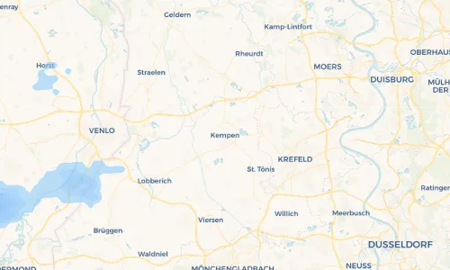 Regenradar Vorschaubild - Aktuelle Niederschläge in Kempen und Umgebung