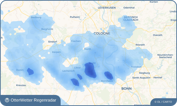 OtterWetter Regenradar-Widget Kendenich