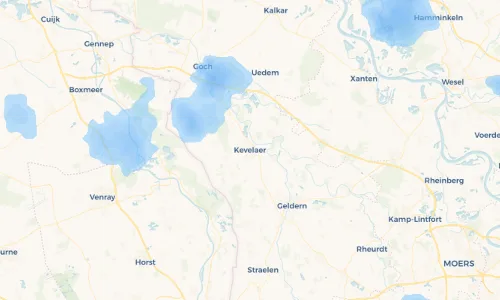 Regenradar Vorschaubild - Aktuelle Niederschläge in Kevelaer und Umgebung
