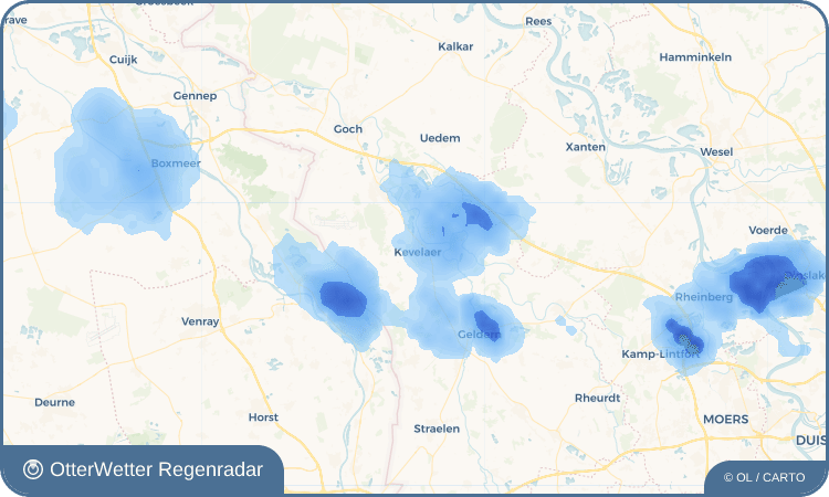 Widget-Vorschau für Kevelaer Wetter-Widget-Vorschau mit Vorhersagedaten für Kevelaer