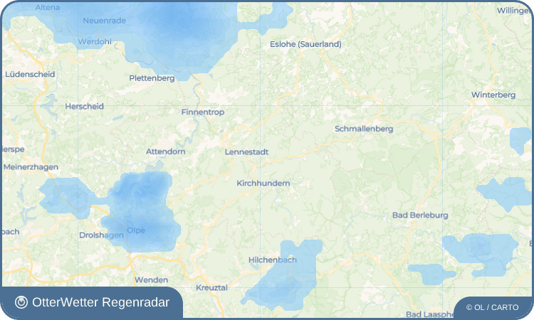 OtterWetter Regenradar-Widget Kickenbach