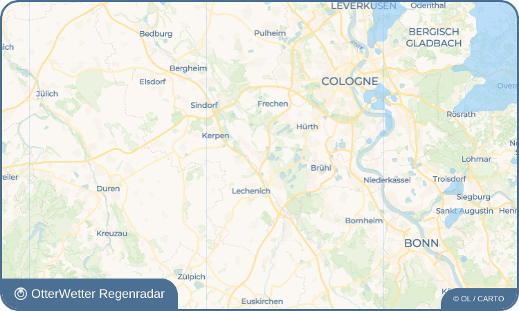 OtterWetter Regenradar-Widget Kierdorf