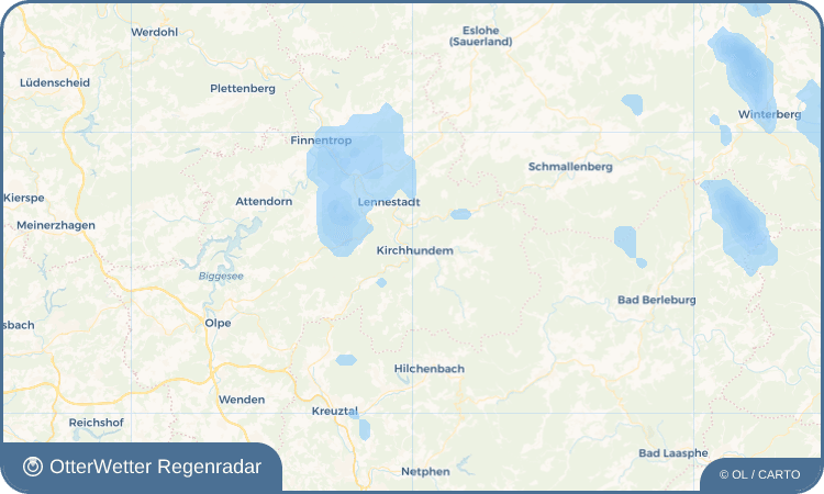 OtterWetter Regenradar-Widget Kirchhundem
