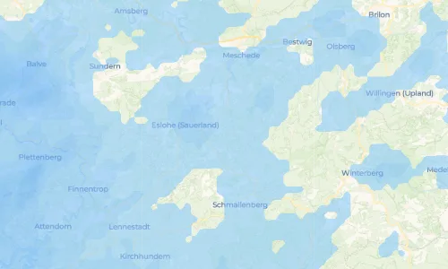 Regenradar Vorschaubild - Aktuelle Niederschläge in Kirchilpe und Umgebung