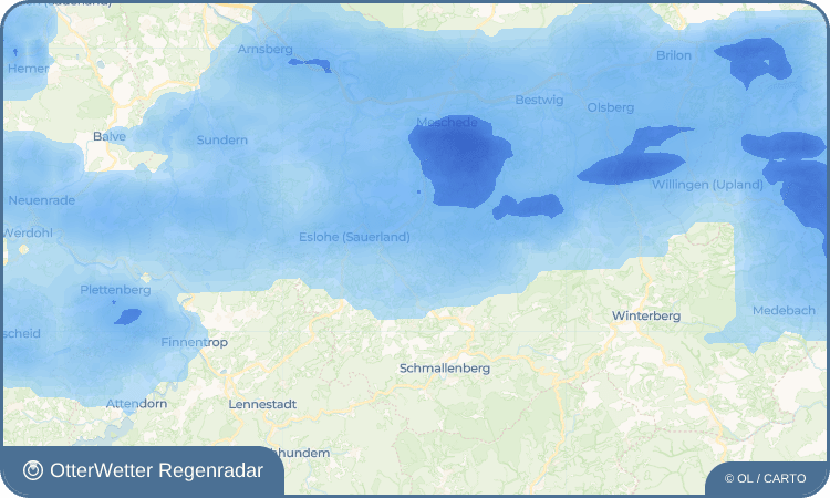 OtterWetter Regenradar-Widget Kirchilpe