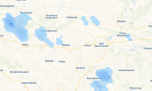 Regenradar Vorschaubild - Aktuelle Niederschläge in Kirchlengern und Umgebung