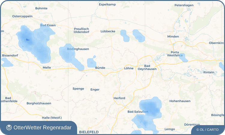 Widget-Vorschau für Kirchlengern Wetter-Widget-Vorschau mit Vorhersagedaten für Kirchlengern