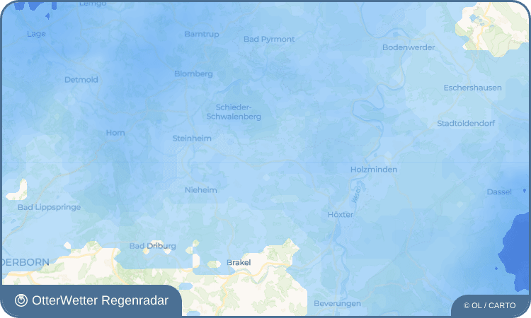 OtterWetter Regenradar-Widget Kleinenbreden