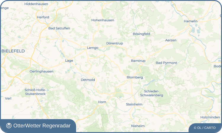 OtterWetter Regenradar-Widget Kleinenmarpe