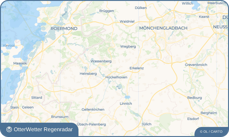 OtterWetter Regenradar-Widget Kleingladbach