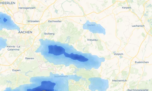 Regenradar Vorschaubild - Aktuelle Niederschläge in Kleinhau und Umgebung