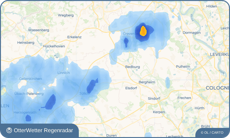 OtterWetter Regenradar-Widget Kleintroisdorf