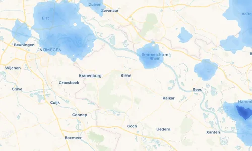 Regenradar Vorschaubild - Aktuelle Niederschläge in Kleve und Umgebung