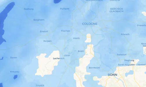 Regenradar Vorschaubild - Aktuelle Niederschläge in Knapsack und Umgebung