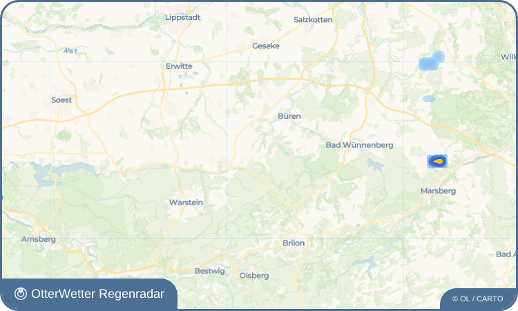 OtterWetter Regenradar-Widget Kneblinghausen