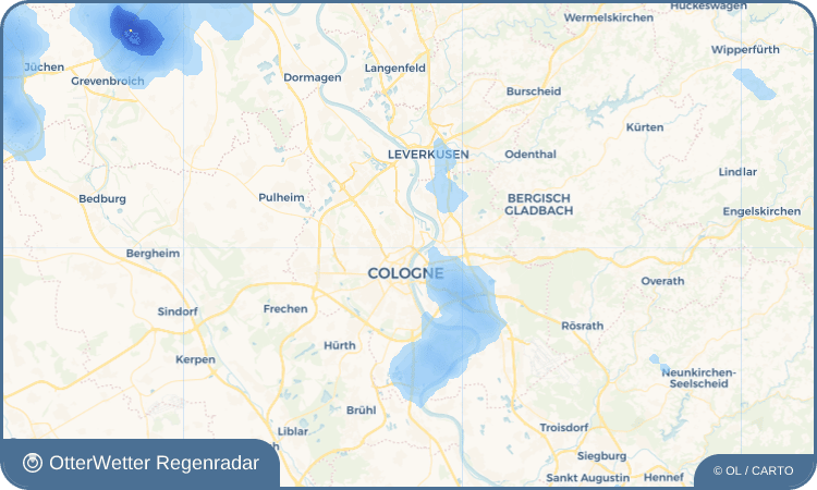 OtterWetter Regenradar-Widget Köln