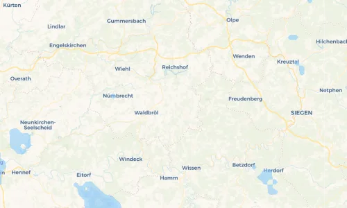 Regenradar Vorschaubild - Aktuelle Niederschläge in Kömpel und Umgebung