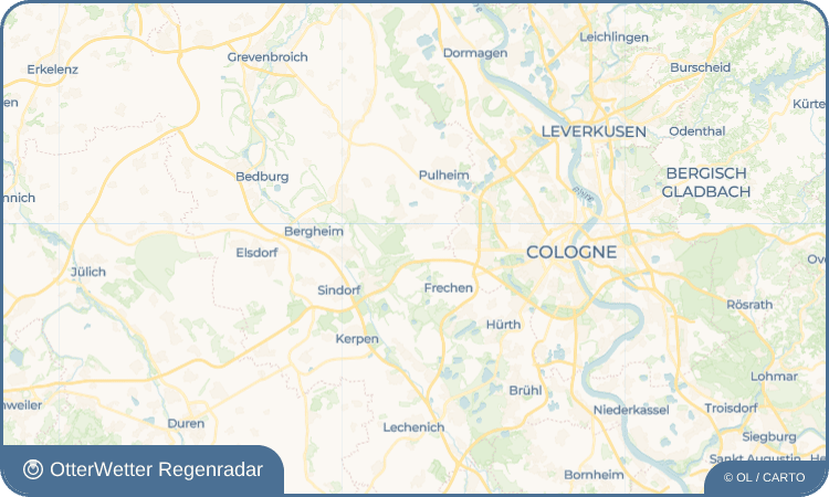 OtterWetter Regenradar-Widget Königsdorf