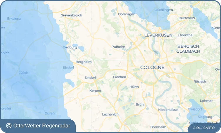 Widget-Vorschau für Königsdorf Wetter-Widget-Vorschau mit Vorhersagedaten für Königsdorf