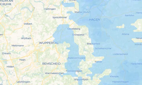 Regenradar Vorschaubild - Aktuelle Niederschläge in Königsfeld und Umgebung