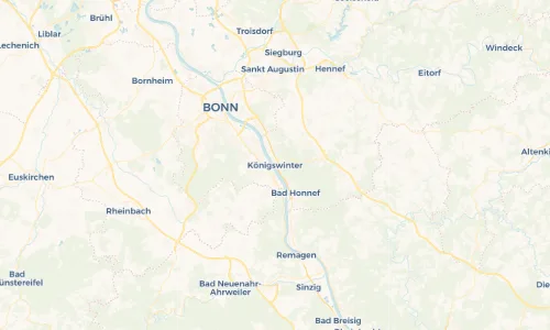 Regenradar Vorschaubild - Aktuelle Niederschläge in Königswinter und Umgebung